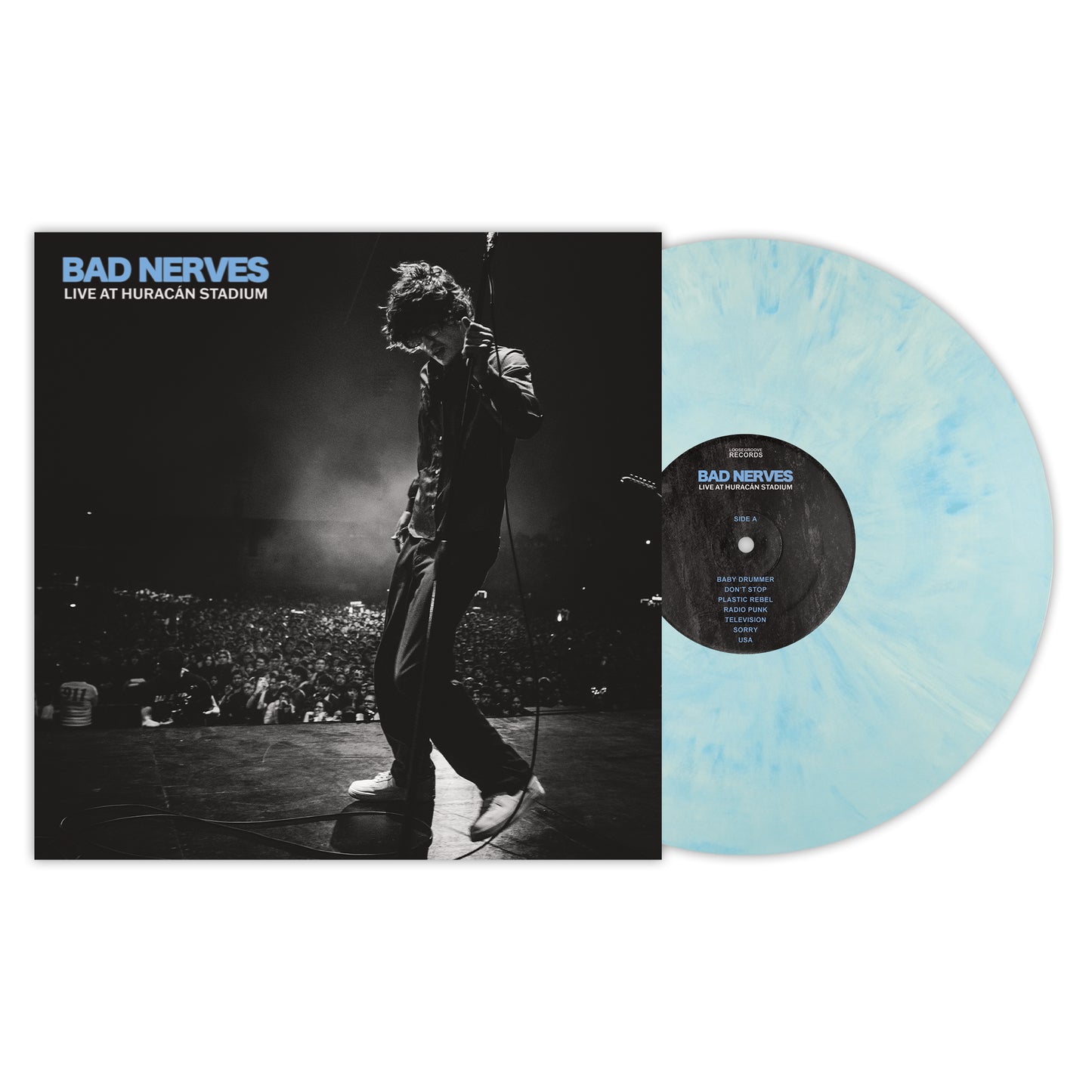 Bad Nerves "Bad Nerves - Live At Huracán Stadium - Blue Raspberry Cream" 12"